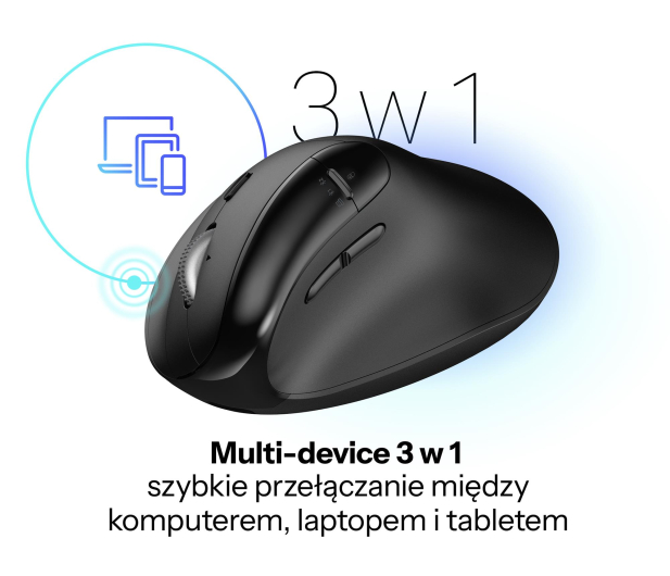 SILVER MONKEY Bezprzewodowa mysz optyczna Ergonomic Plus SMA308 - 1361010 - zdjęcie 6